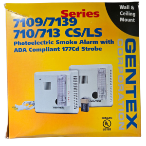 GENTEX 7139LS Photoelectric Smoke Alarm with ADA 177Cd Strobe & Battery Backup