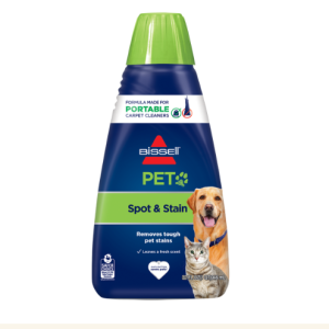 BISSELL Pet Spot & Stain Portable Carpet Cleaner Formula, 32 oz – Eliminates Odors & Tough Stains (74R7)