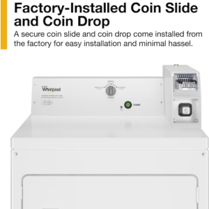 Whirlpool Commercial 7.4-cu ft Coin-Operated Electric Commercial Dryer ( White )