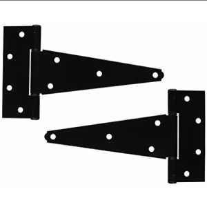 2-Pack National Hardware 8" Extra Heavy T-Hinges, Black Steel (V286 N129-213) – New / Open Box