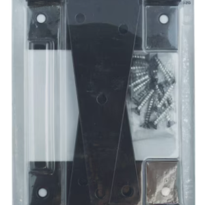 National Hardware V286 8 in. Extra Heavy T-Hinge - Black Powder Coated Steel - 2 Pack (N129-213)