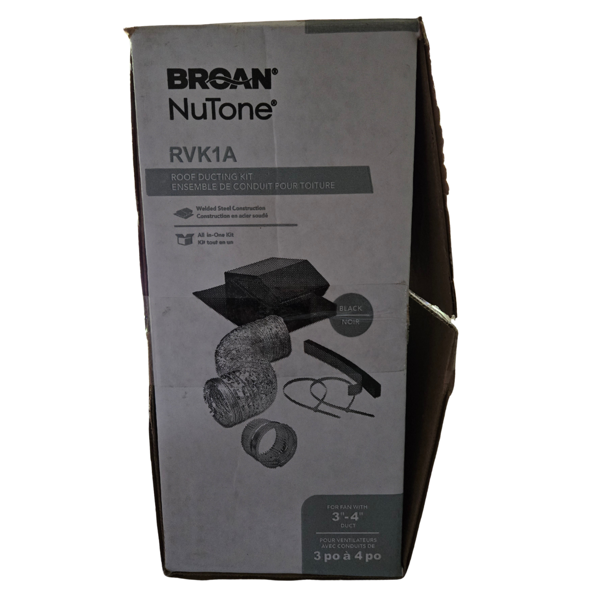 Broan® Roof Vent Kit, 8-Foot of 4-Inch flexible aluminum duct - Image 6