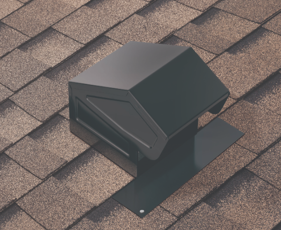Broan® Roof Vent Kit, 8-Foot of 4-Inch flexible aluminum duct - Image 2