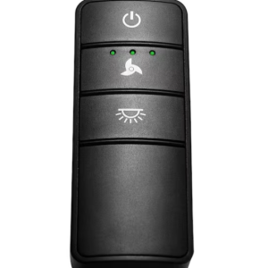 Universal 3-speed Damp Rated Ceiling Fan Remote Control with Dimming - Black