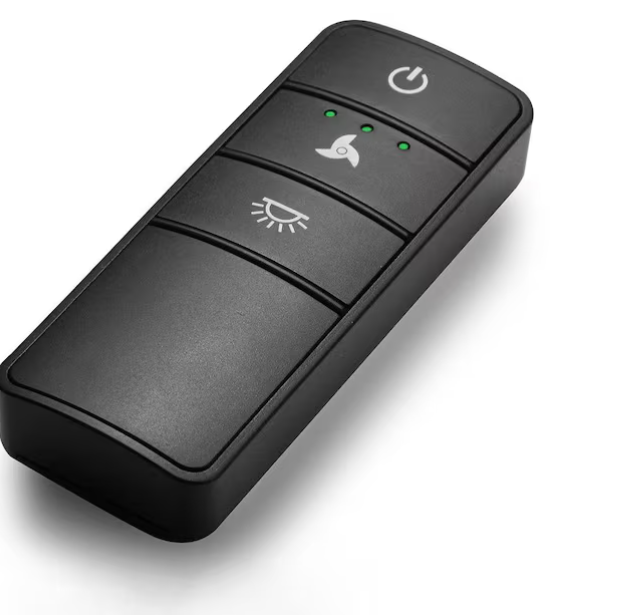 Universal 3-speed Damp Rated Ceiling Fan Remote Control with Dimming - Black - Image 6