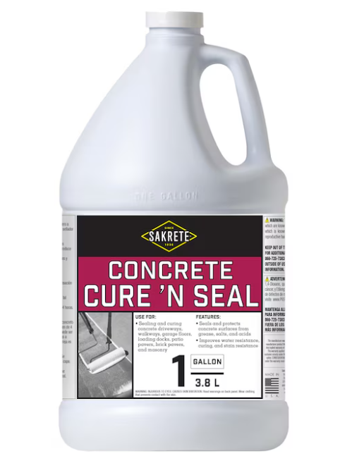 Sakrete Cure 'N Seal 1-Gallon (128 fl. oz.) Concrete Resurfacer & Sealer