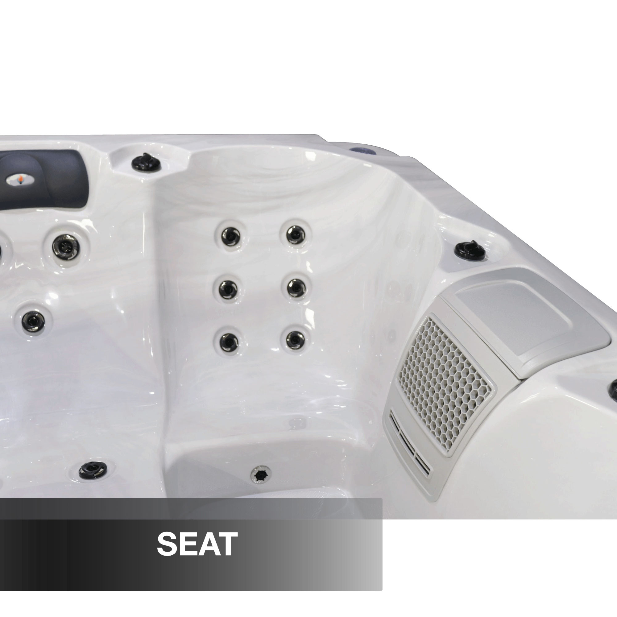 Liberty Spas LYS4000 4-Person Plug and Play 120V/240V Hot Tub Spa KH-10205 Backyard Patio Lifestyle View