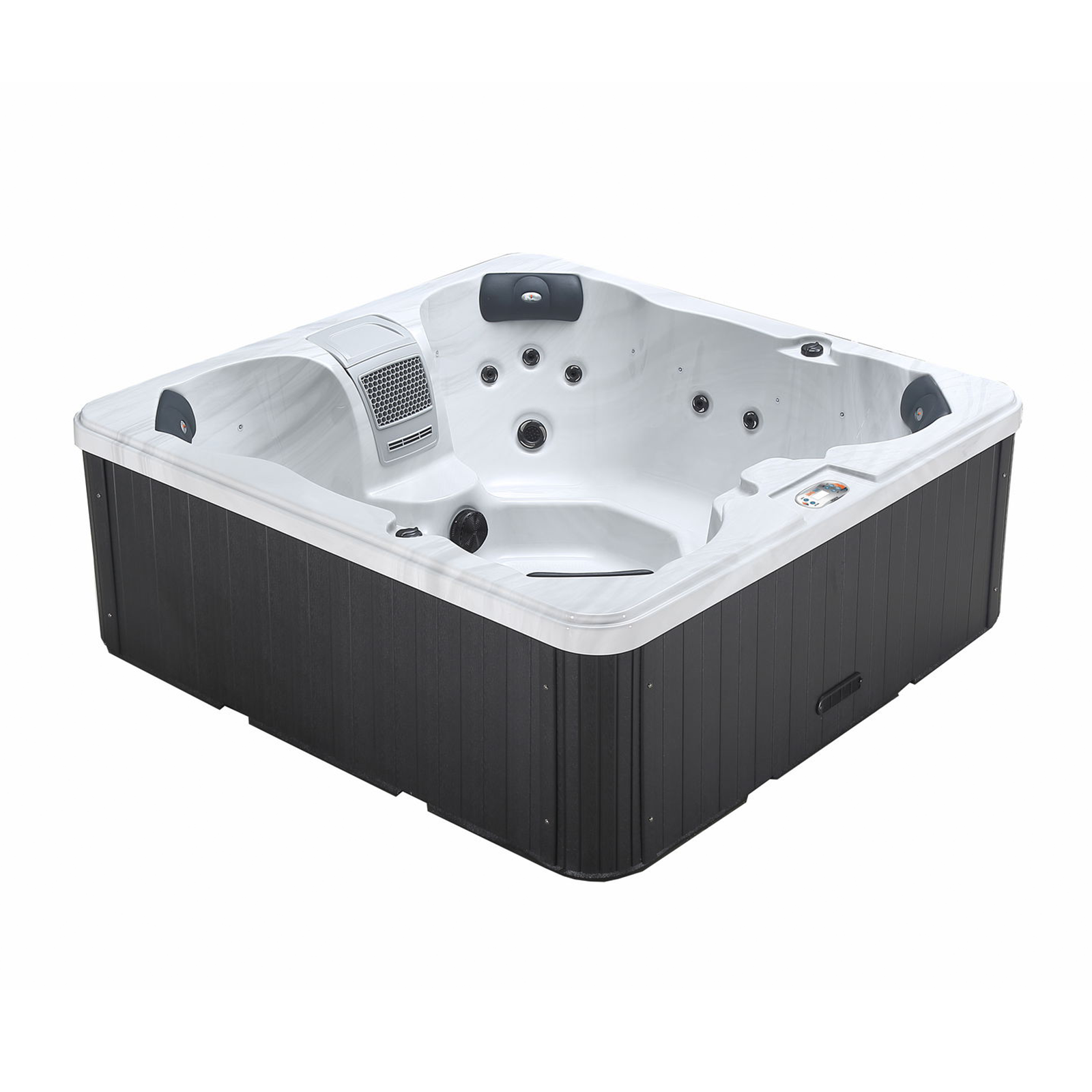 Liberty Spas LYS4500 5-Person Plug and Play 120V Hot Tub Spa KH-10200 Overhead Shell & 18 Jets Layout
