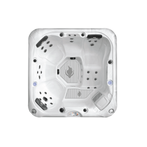Liberty Spas LYS5000 6-Person 240V Luxury Hot Tub Spa KH-10206 Top-Down & Side Studio View