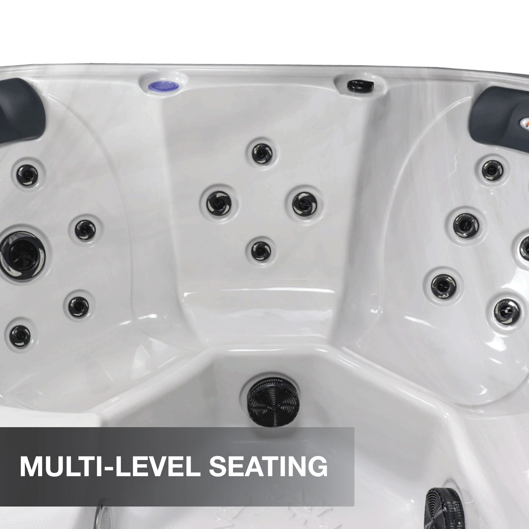 Liberty Spas LYS5000 6-Person 240V Luxury Hot Tub Spa KH-10206 Backyard Patio Lifestyle View