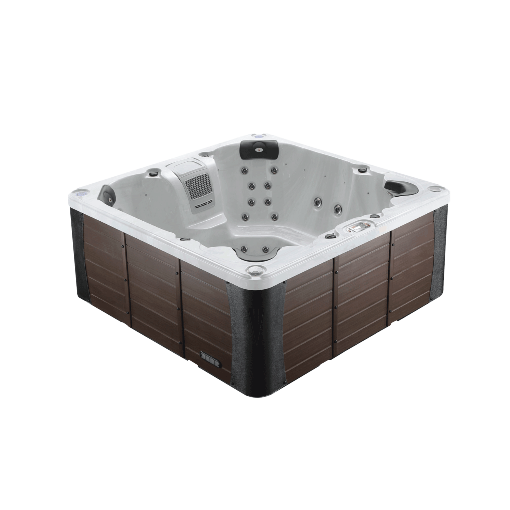 Liberty Spas LYS7000 7-Person 240V Luxury Hot Tub Spa KH-10208 Overhead Shell & 46 Jets Layout