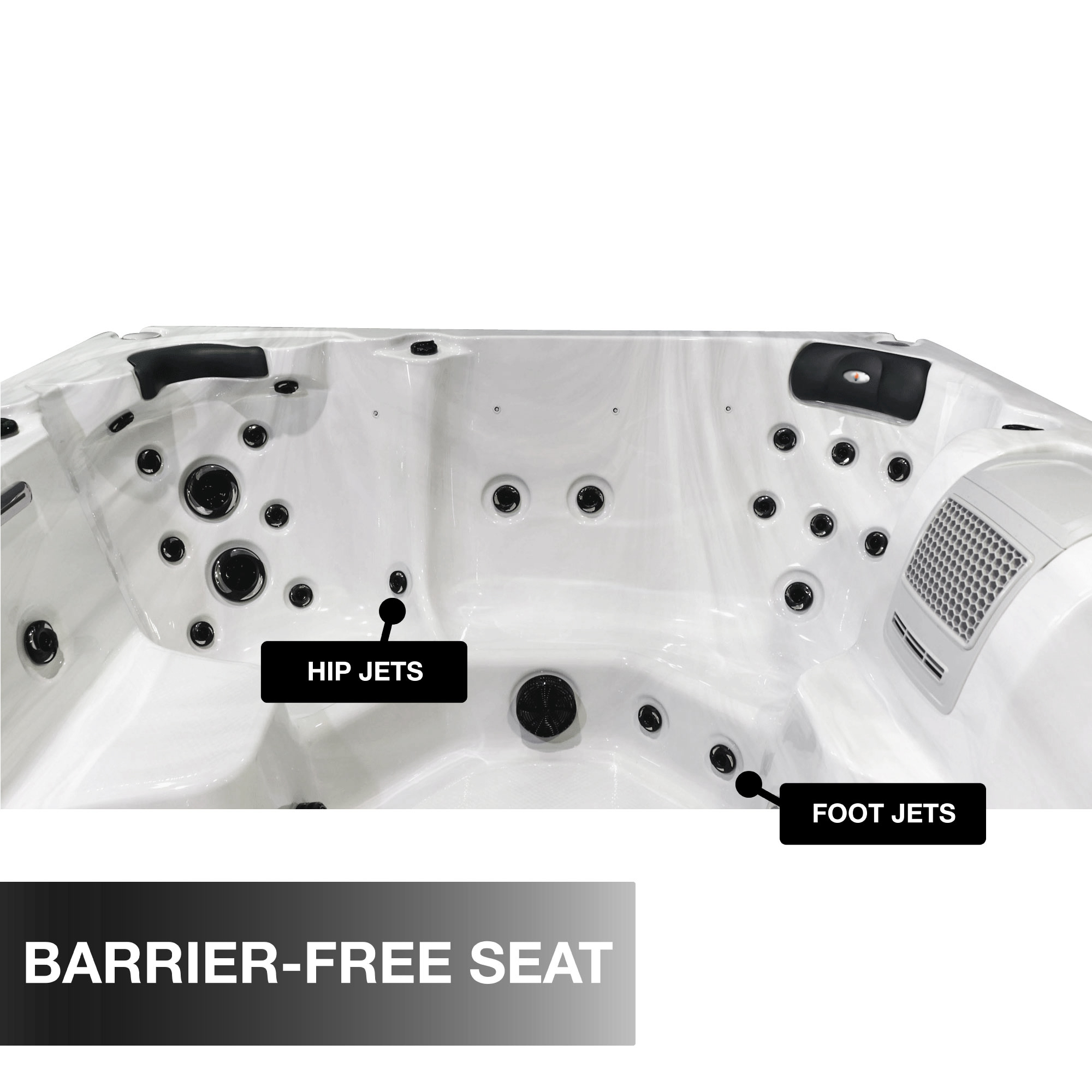 Liberty Spas LYS7000 7-Person 240V Luxury Hot Tub Spa KH-10208 Digital Topside Control Panel