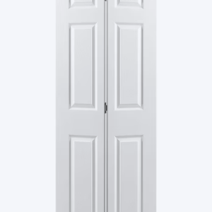 Masonite 24" x 80" 6-Panel Textured Primed Bifold Closet Door