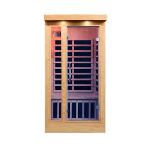 Sweat Therapy Tremblant 1-Person Far Infrared Canadian Hemlock Sauna KY-10024 Front View