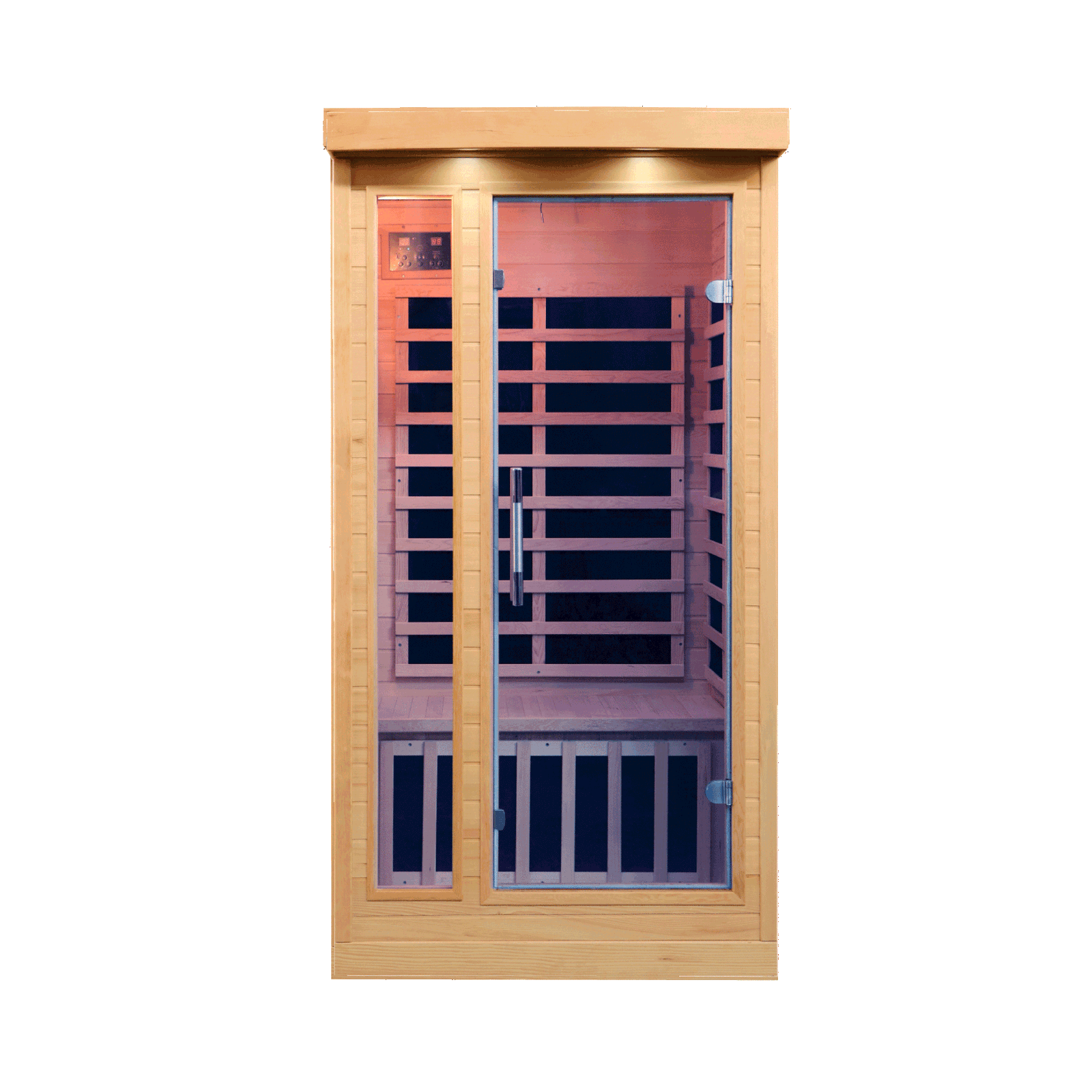Sweat Therapy Tremblant 1-Person Far Infrared Canadian Hemlock Sauna KY-10024 Front View