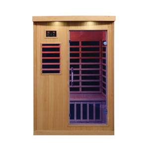 Sweat Therapy Tremblant 2-Person Far Infrared Canadian Hemlock Sauna KY-10023 Front View